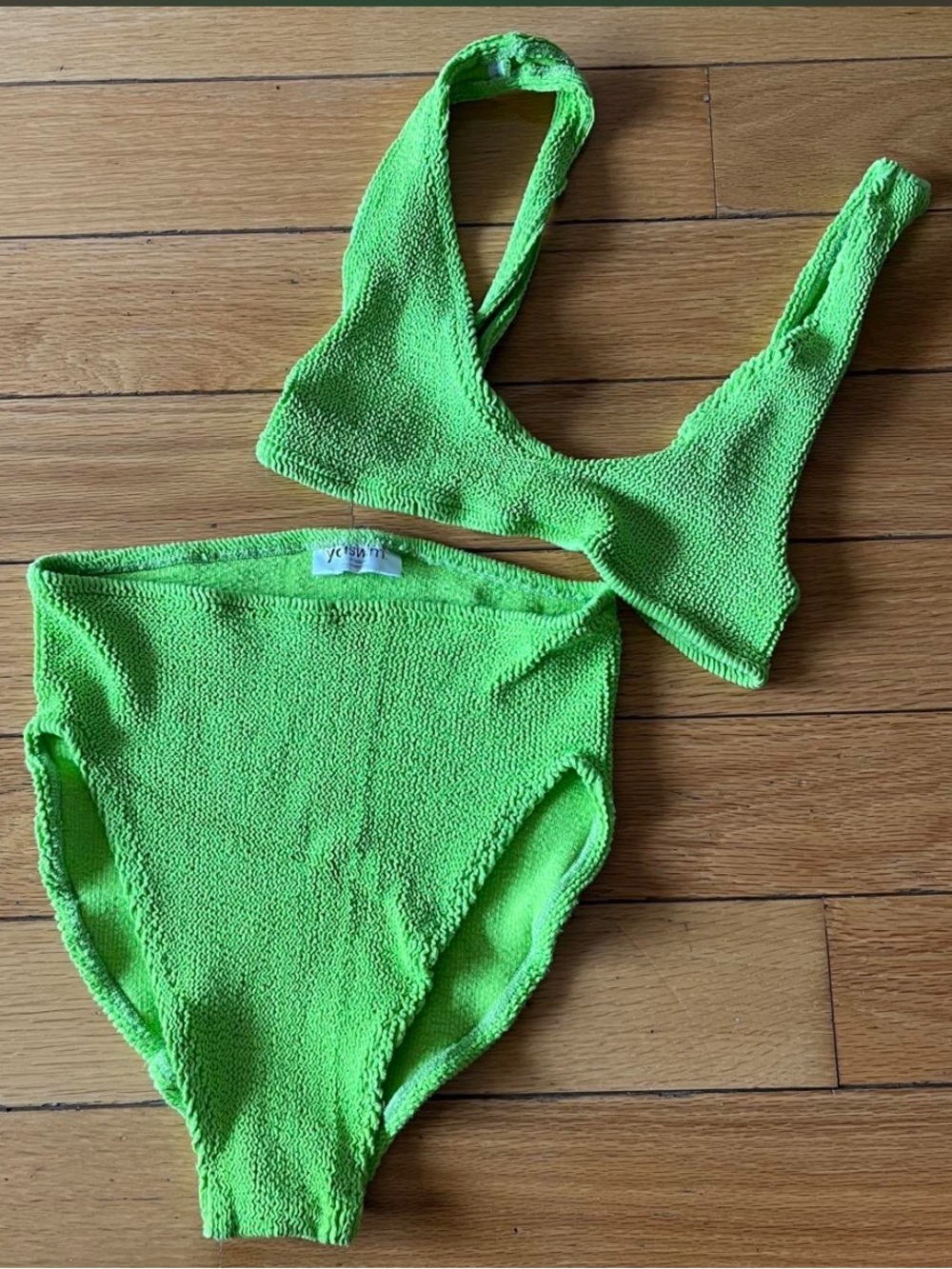 YouSwim Eva High Waisted Two Piece in Wasabi